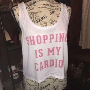 Shopping Is My Cardio tank